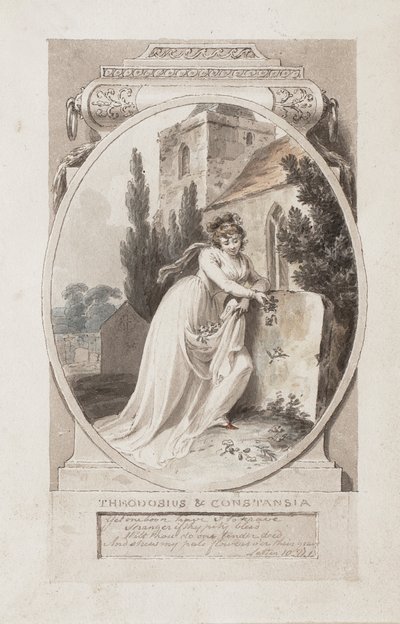 Theodosius and Constansia, illustration to Charles Cooke